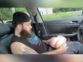 Daddy Wolf Explores Silicone Toy Masturbation in Public