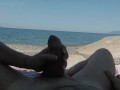 Girl sucks cock in public beach and gets caught by stranger - MissCreamy