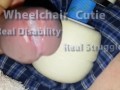 WheelchairCutie Receives Long Teasing Handjob from REAL Caregiver