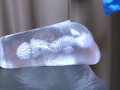 Cum Meter 21, Huge creampie, Transparent fleshlight, Moaning, 透明オナホール、オナホ、中出し、喘ぎ