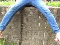 My daily public rewetting jeans