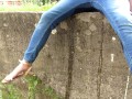 My daily public rewetting jeans
