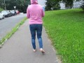 My daily public rewetting jeans