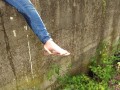 My daily public rewetting jeans