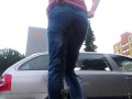 My daily public rewetting jeans