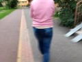 My daily public rewetting jeans