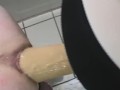 SUBMISSIVE HUSBAND-Pegged with Huge Head Strapon