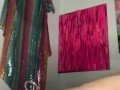 Fat girl stretches asshole with anal beads