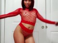 SLUTTY Asian RED HEAD Dancing in FISHNETS & BOOTS 4K