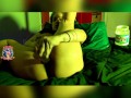 Colombian Roomate Caught Squirting to Porn