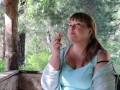 Cute bbw outdoor smoking