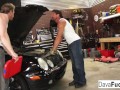 A Couple Of Gorgeous Babes Bang Their Auto Tech