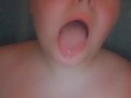 Big breasts in the shower