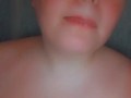 Big breasts in the shower
