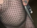 Taking a walk in my fishnets