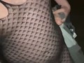 Taking a walk in my fishnets