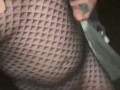 Taking a walk in my fishnets