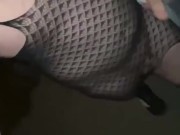 Taking a walk in my fishnets
