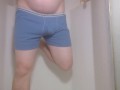Pissing myself in the shower