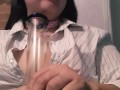 Mixed Dab with BBW Arab playing with her tits