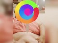 SSBBW Plays w Her Belly and Pierced Tits