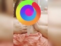 SSBBW Plays w Her Belly and Pierced Tits