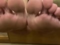 Toe wiggling and scrunching