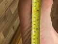 Feet measuring size 11 milf