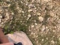 She held my cock for me to go pee on some bushes outside near a pond in the woods