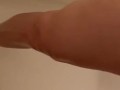 Hairy hot n sunburnt Eliza gets wet in shower