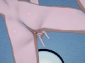 Rukia fingering her pussy until she orgasms - Bleach Hentai.