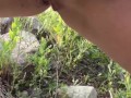 She Sat Down on a Rock to Pee and it was so Hot to watch