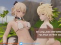 Jean Hot and wet vacation | Genshin Impact | NSFW SFW