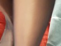 Ebony change her pantyhose 🥰