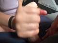Pov lotion handjob by sexy amateur slow cumshot