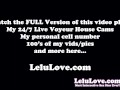 Webcam babe curls her hair & does pics/custom vids in lingerie, stockings, high heels - Lelu Love
