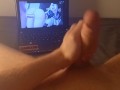 Hot guy moans in front of hantai and makes him cum-