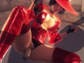 [GUILTY GEAR STRIVE] Passionate sex with I-No (3D PORN 60 FPS)