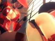 [GUILTY GEAR STRIVE] Passionate sex with I-No (3D PORN 60 FPS)