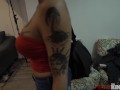 Big Titty Tattooed Gets Fucked in Tight Ass - Genevieve Sinn