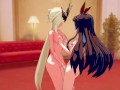 Finally find a correct use of Amber as a sexual toy for LaSignora (genshin impact)