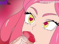 Mei Hatsume sucks the head off Bakugo's cock - My Hero Academia uncensored hentai