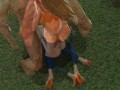 Nami warms up and takes off her clothes, exciting her crew.