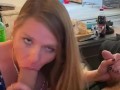 SLUT WIFE SUCKS TWO DICKS AT THE SAME TIME 