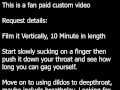 Fan Paid Custom Video: Gagging - Watch a sexy latex slut suck and gag on her fingers and dildos!