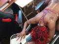 Got horny uploading more content. Deepthroat sloppy head from a fun red dread head. Slimthick