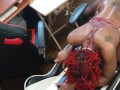 Got horny uploading more content. Deepthroat sloppy head from a fun red dread head. Slimthick