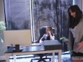 Submissive Secretary Ariel X Gets Shown Who's Boss by Brandi Mae With A Strapon Fucking