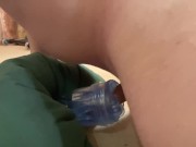 Hot Guy FUCKING Fleshlight Toy