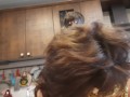 Hard fuck in the kitchen BBW with her lover